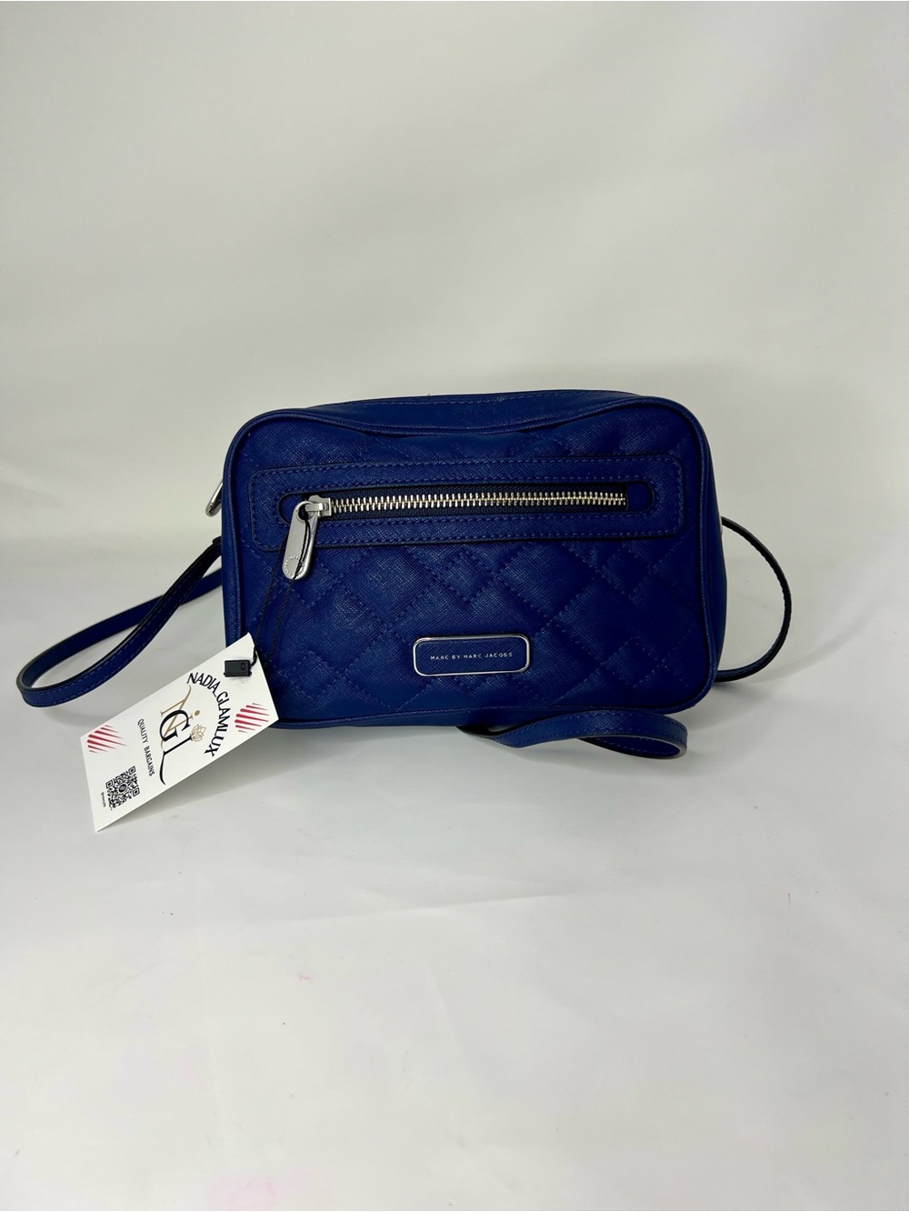 Marc by Marc Jacobs Blue Crossbody in Deep Blue with Silver Hardware